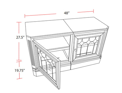 Huntington - Expandable Console - Antique Vintage Pecan