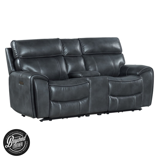 Summit - Dual-Power Loveseat - Bolero Slate