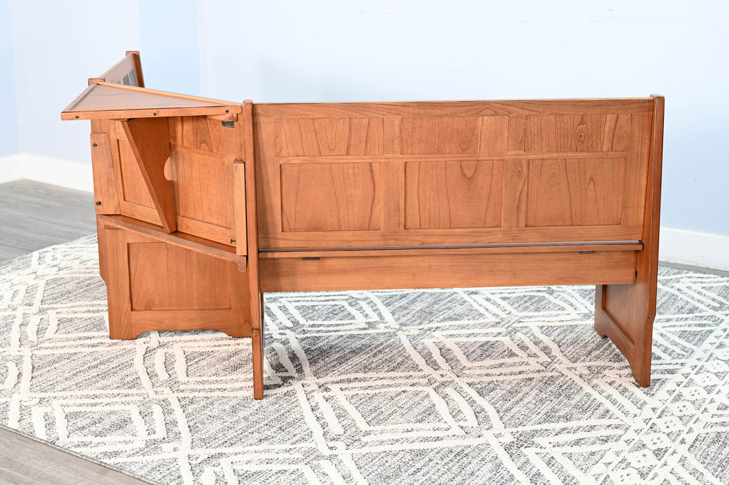 Sedona - Farmhouse Wood Breakfast Nook Set - Rustic Oak