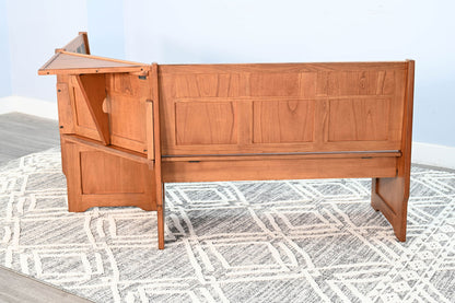Sedona - Farmhouse Wood Breakfast Nook Set - Rustic Oak