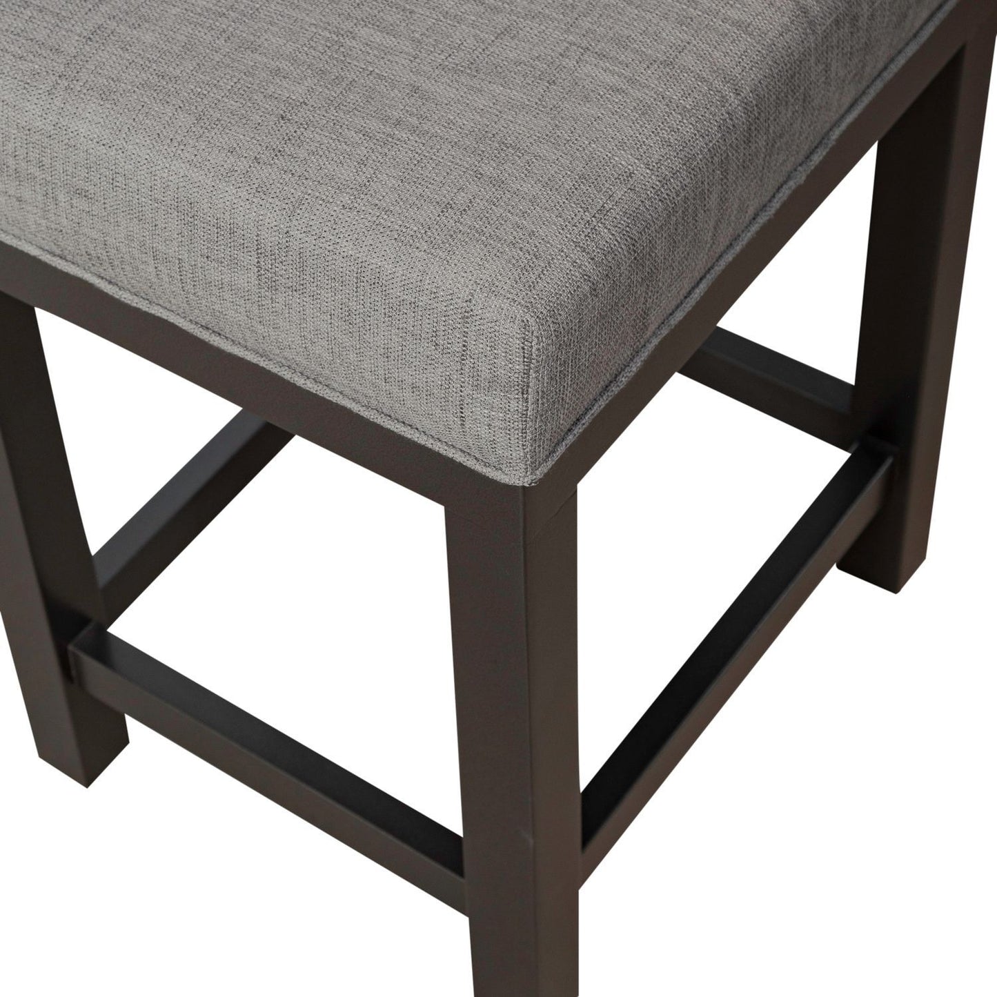 Tanners Creek - Upholstered Console Stool (Set of 3) - Dark Gray
