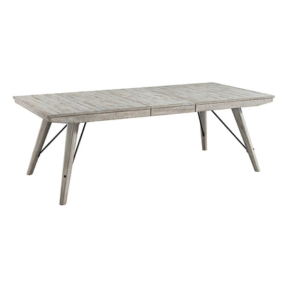 Modern Rustic - Trestle Table - Weathered White