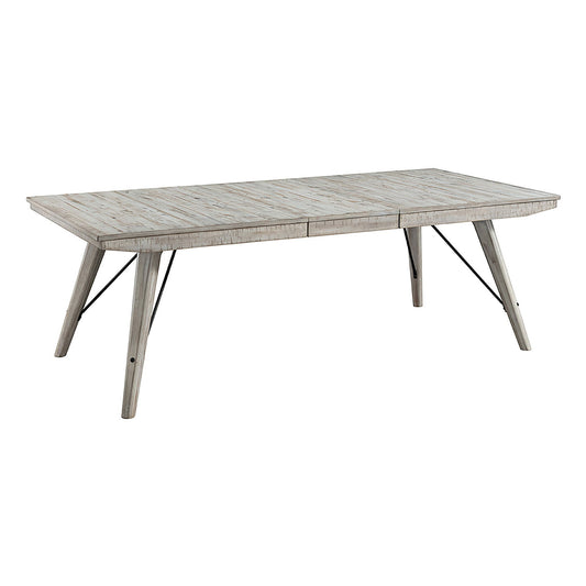 Modern Rustic - Trestle Table - Weathered White