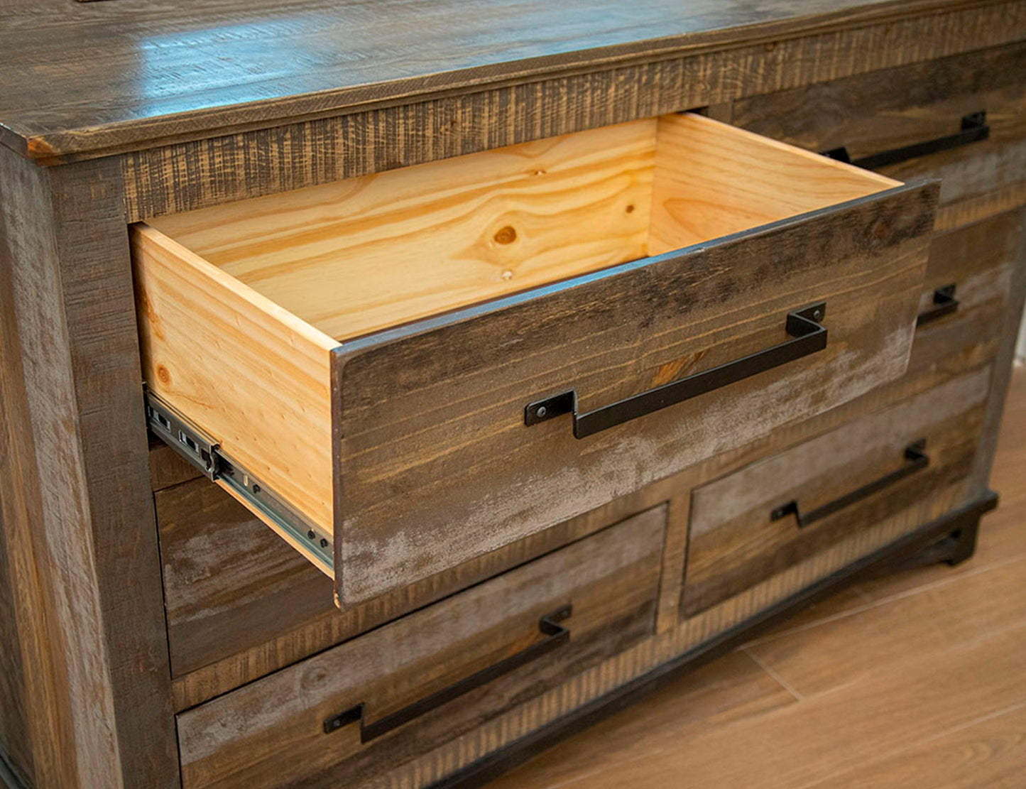 Loft - 6 Drawer Dresser - Two Tone Gray / Brown