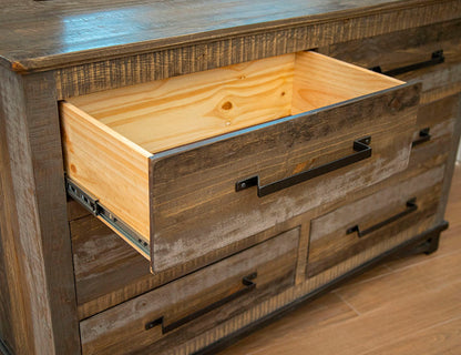 Loft - 6 Drawer Dresser - Two Tone Gray / Brown