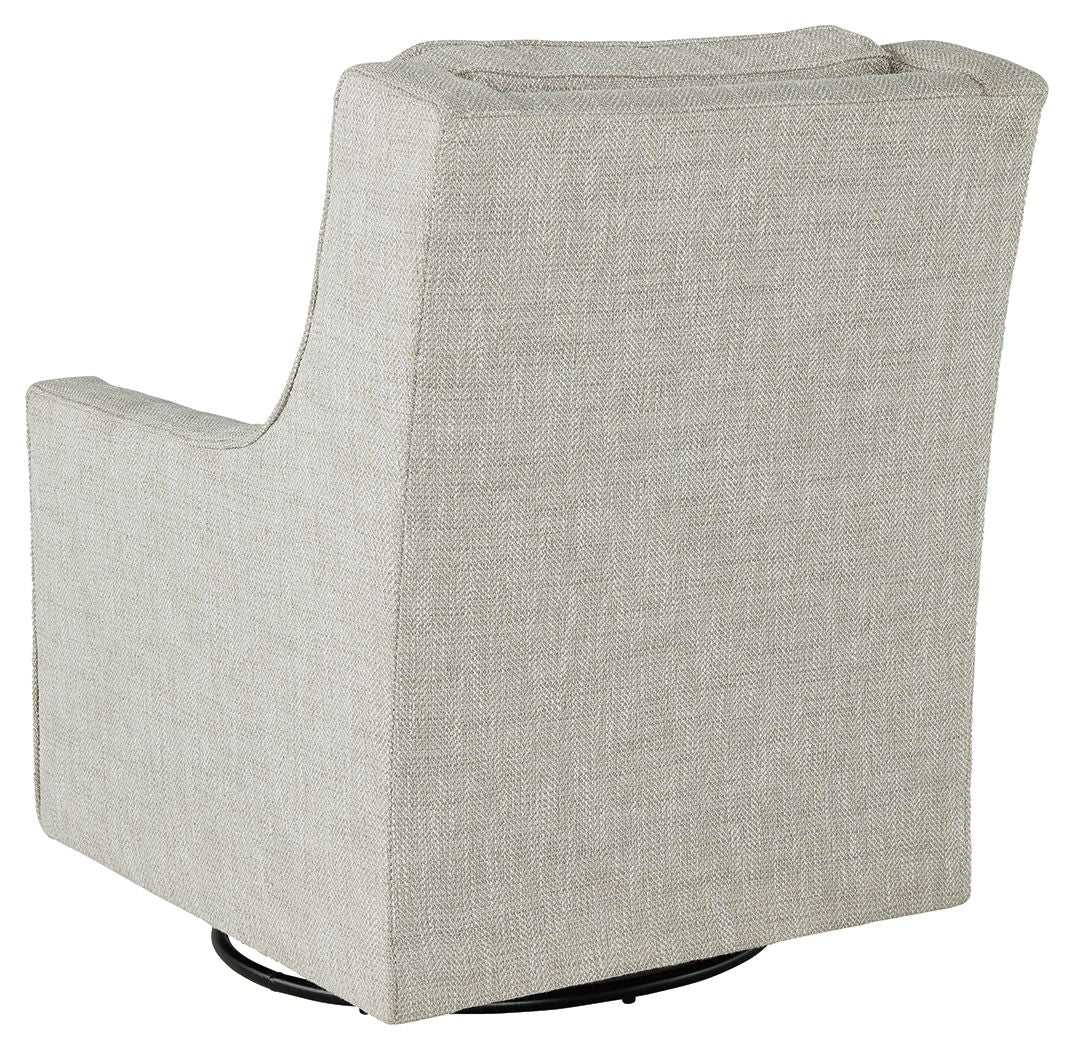 Kambria - Swivel Glider Accent Chair - Fog