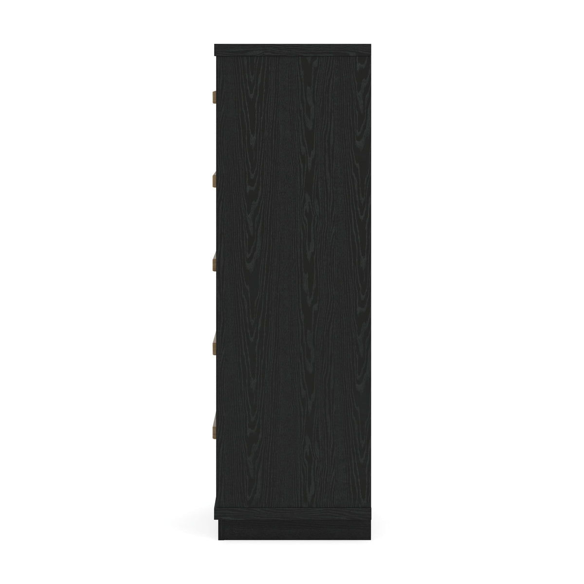 Kozmour - Five Drawer Chest - Black / Brown