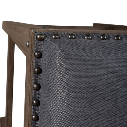 Sonoma Road - Upholstered Console Stool - Weathered Beaten Bark