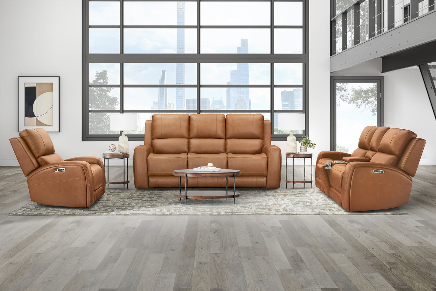 Belmont - Power Zero Gravity Tilt Console Loveseat P3