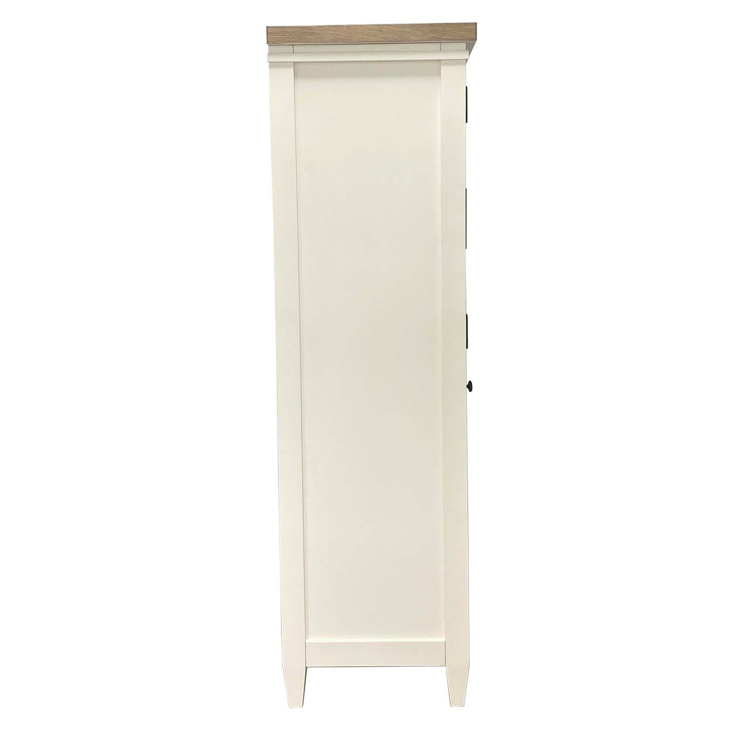 Americana Modern Bedroom - 7 Drawer Door Chest With Workstation - Cotton