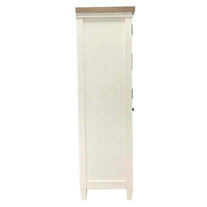 Americana Modern Bedroom - 7 Drawer Door Chest With Workstation - Cotton