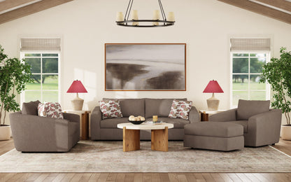 Chevy - Fabric Loveseat - Brown