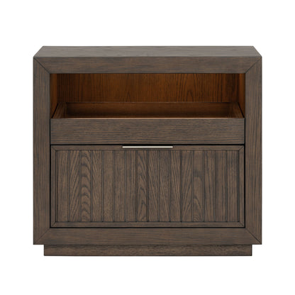 Athens - Open Nightstand - Dark Brown
