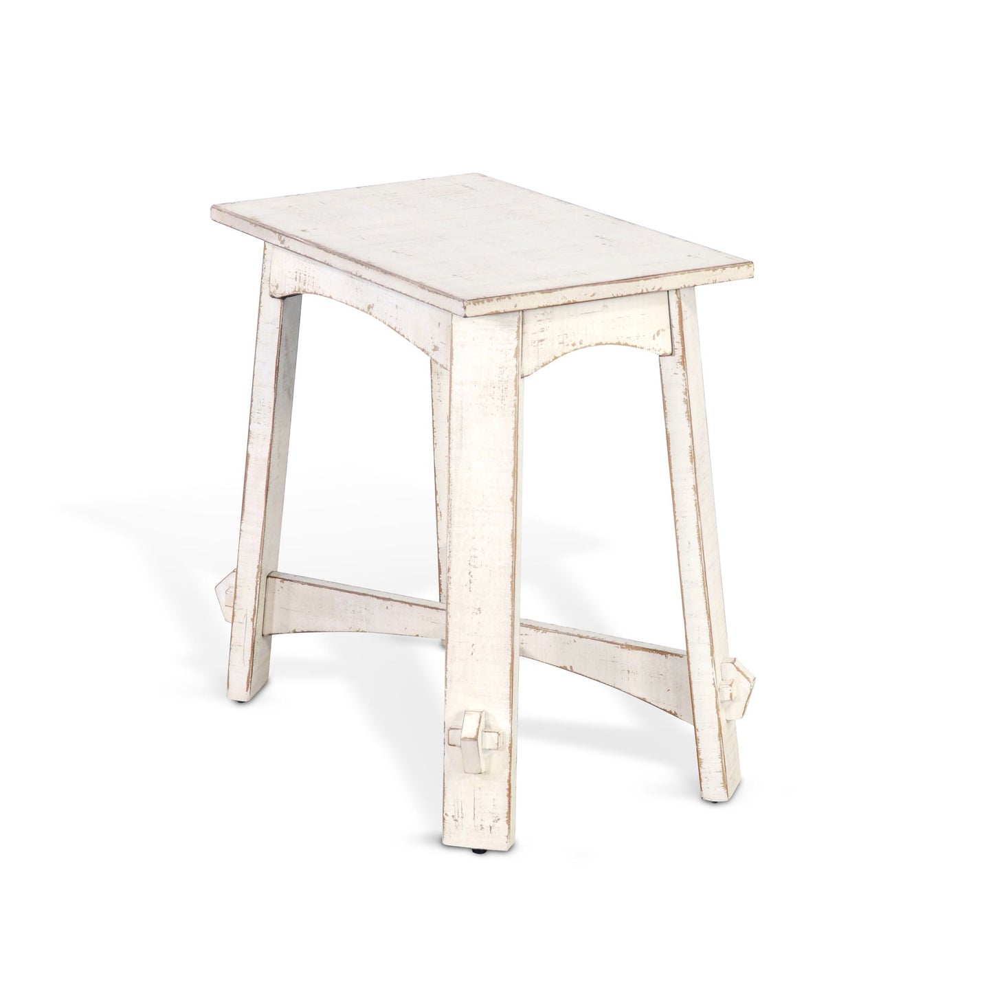 Marina - Chair Side Table - White Sand