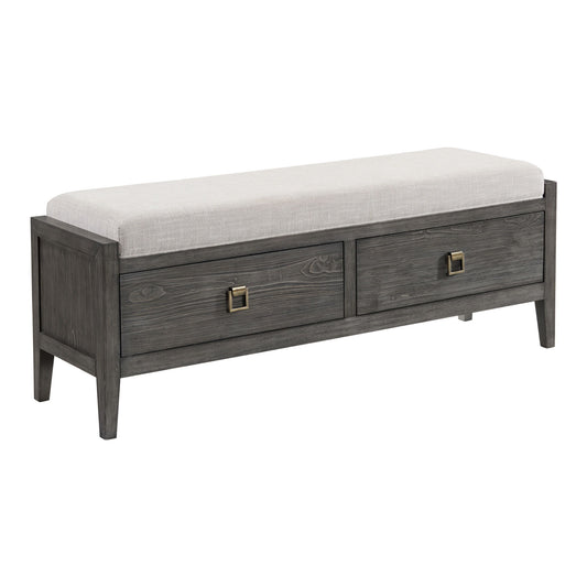 Portia - Storage Bench - Brushed Brindle