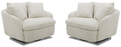 Boomer - Large Swivel Chair with 2 Pillows