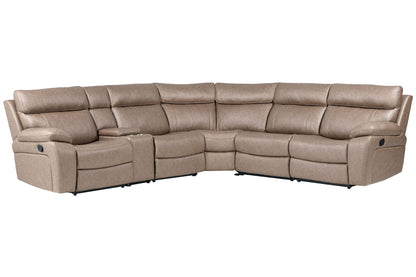 Theon - Modular Manual Reclining Sectional And Entertainment Console