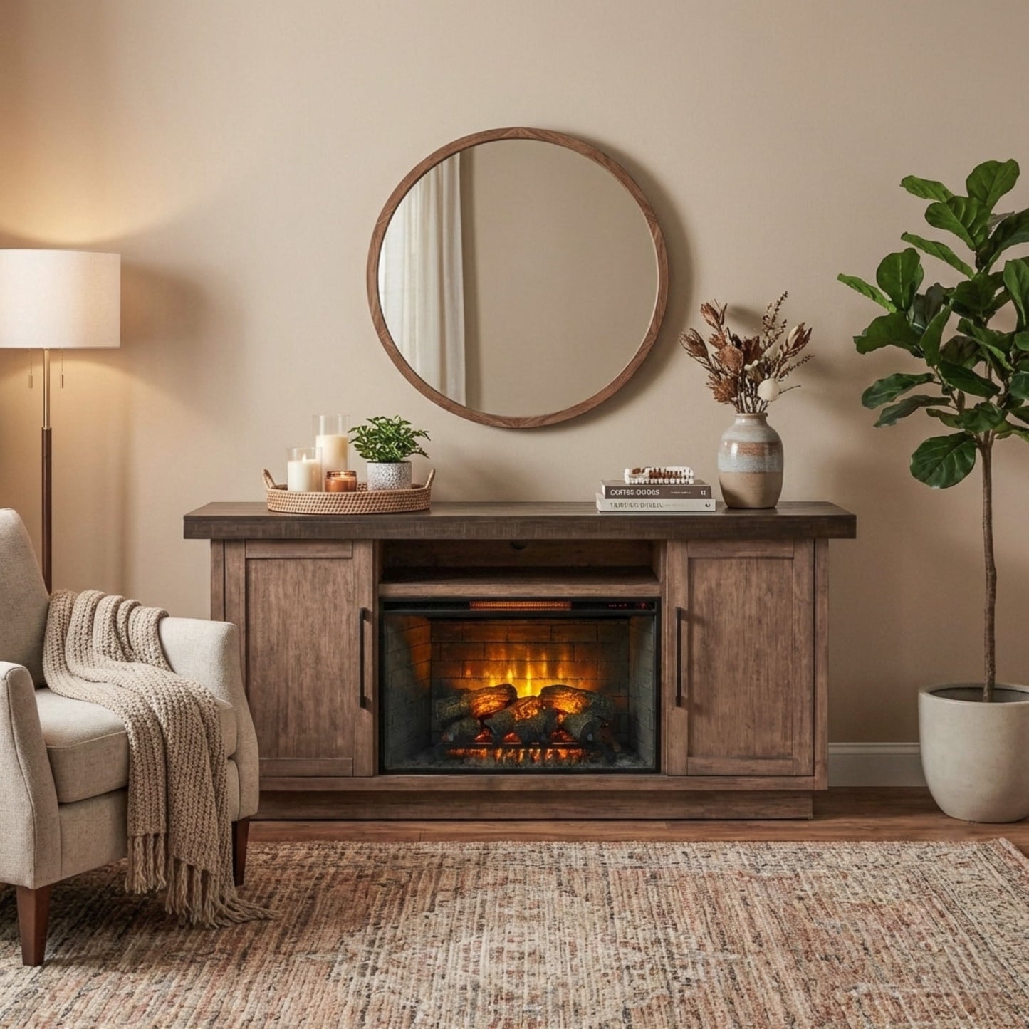Media Console - Tobacco Leaf / Buckskin