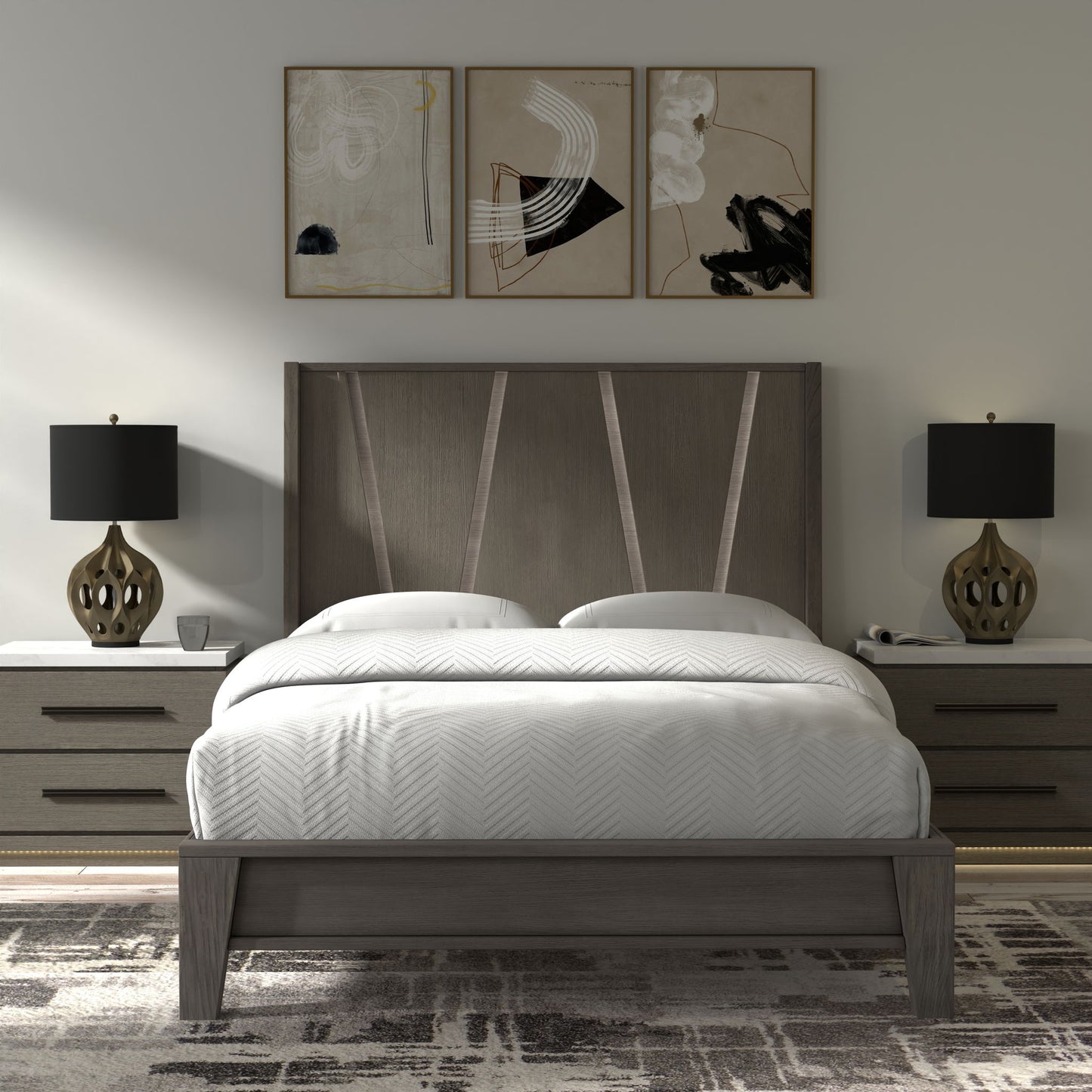 Pure Modern Bedroom - Panel Bed