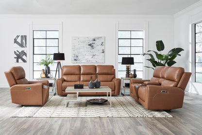 Hancock - Zero Gravity Power Reclining Console Loveseat P3