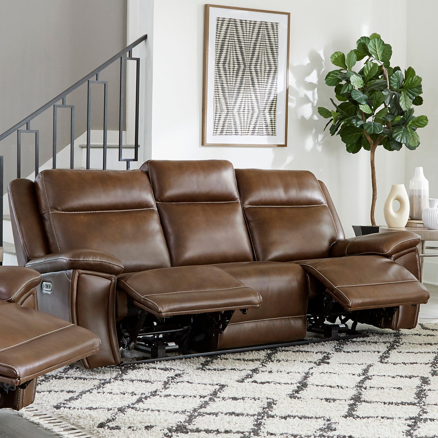 Jameson - Power Reclining Zero Gravity Sofa - Hickory