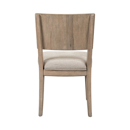Proximity Place - Panel Back Side Chair - Barley Buff