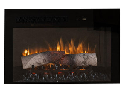 Balam - Wall Unit With Electric Fireplace Insert - Light Brown