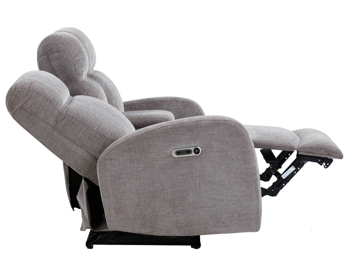 Tuscany - Power Reclining Console Loveseat - Whiskers Nature