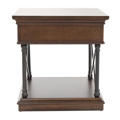 Tribeca - Drawer End Table - Cordovian Brown