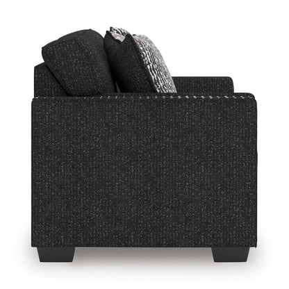Jasmine Peaks - Loveseat - Coal