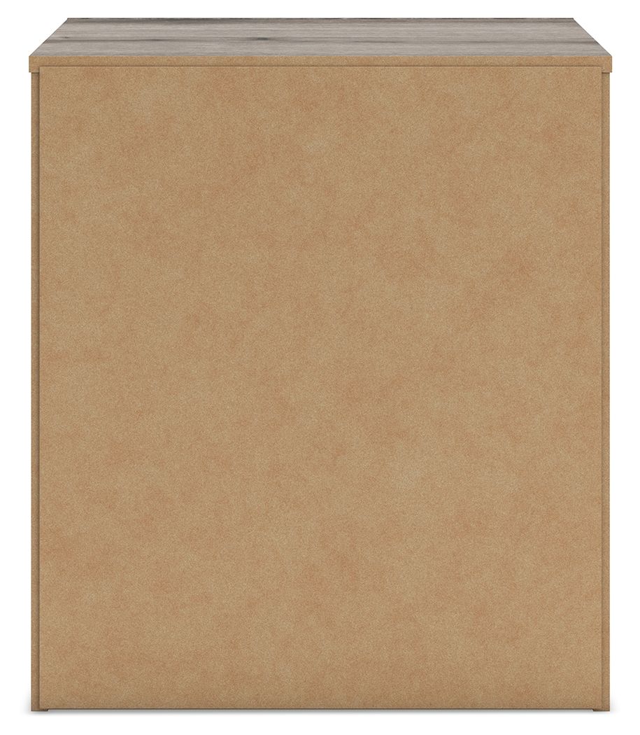 Graystorm - Two Drawer Night Stand - Brown Gray