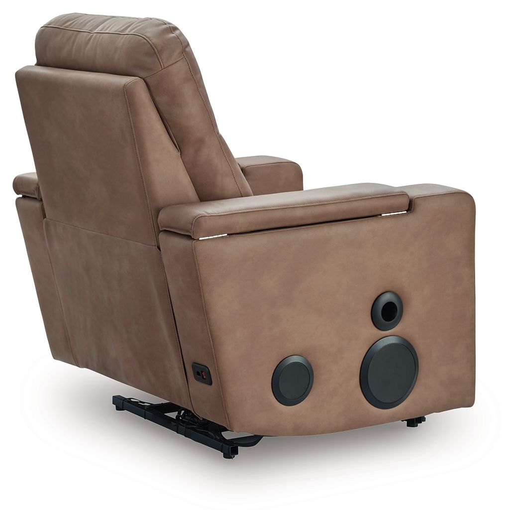 Lorrenton - Glider Power Recliner With Audio System - Caramel