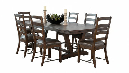 Homestead - Yellowstone Dining Table With Extensions With Folding Leaves - Tobacco Leaf