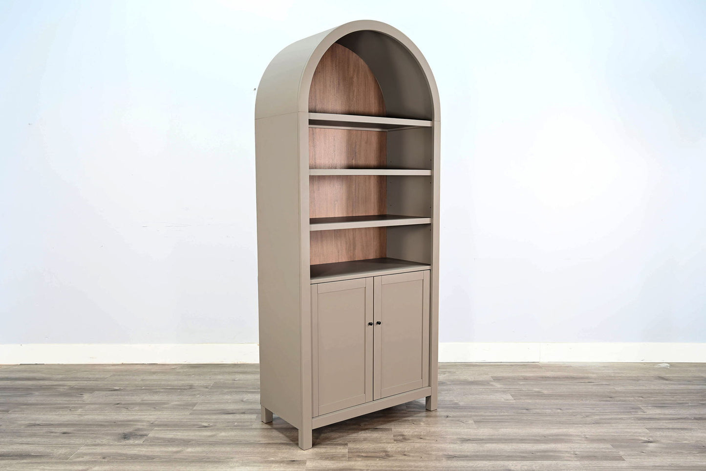 Arched Display Cabinet With Doors