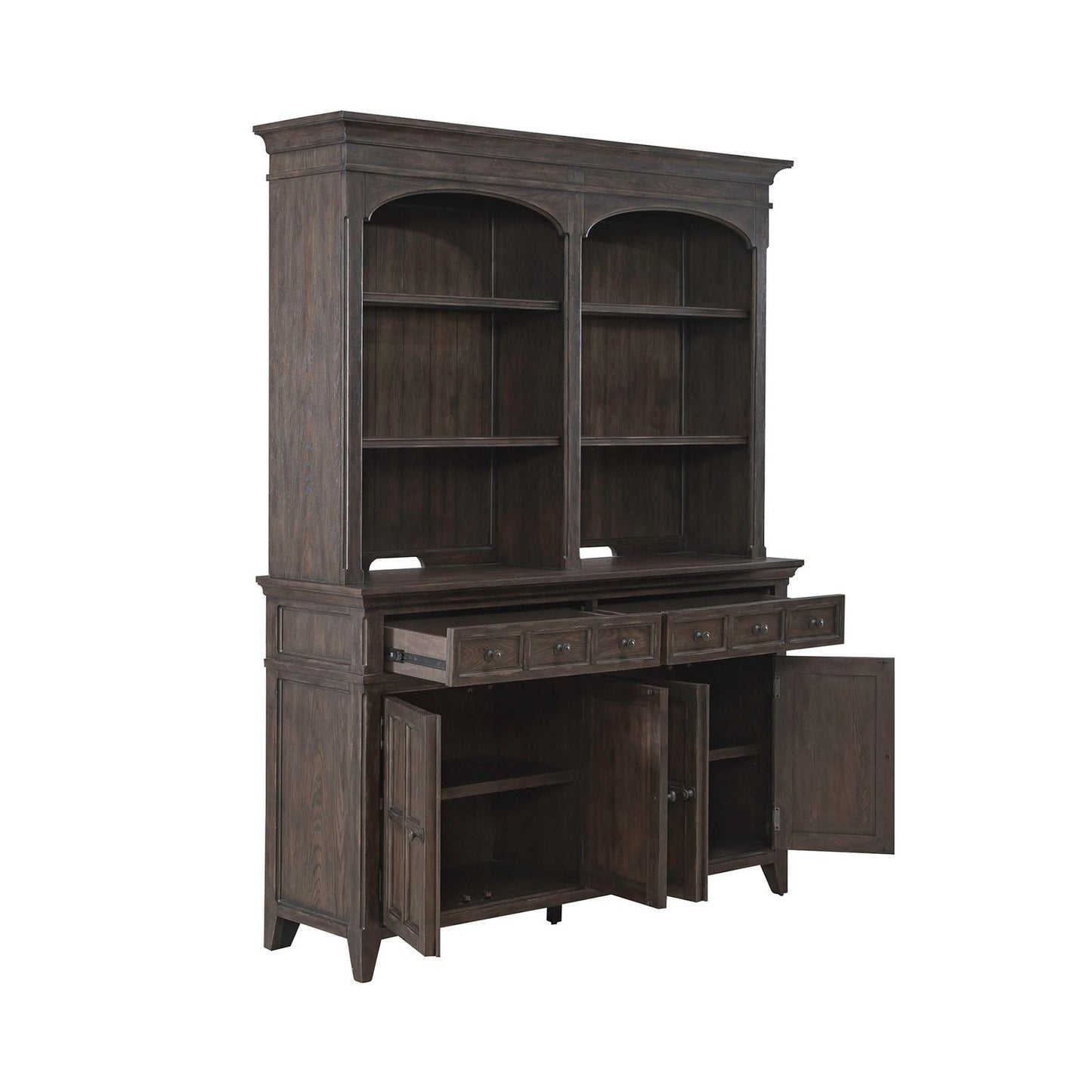 Paradise Valley - Hutch & Buffet - Saddle Brown