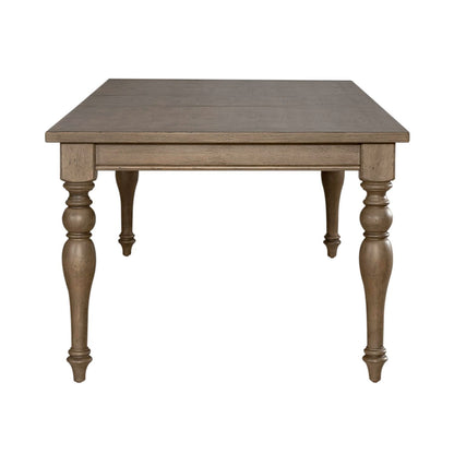 Americana Farmhouse - Wood Rectangular Leg Table - Light Brown