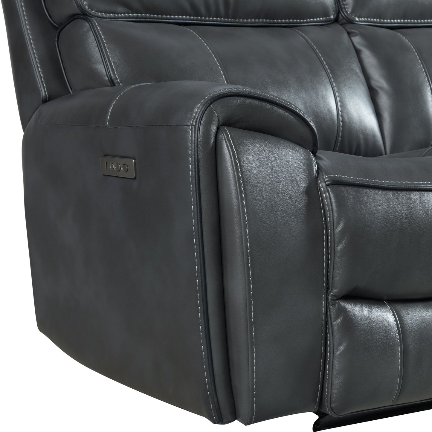 Summit - Dual-Power Sofa - Bolero Slate