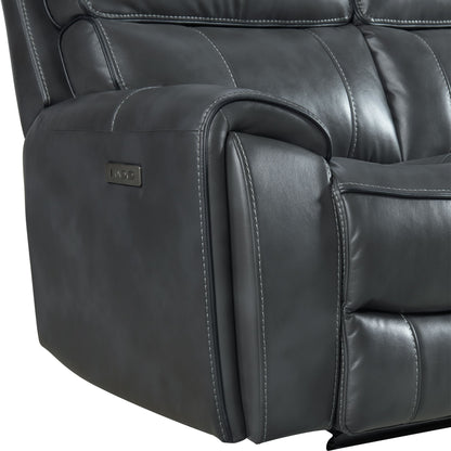Summit - Dual-Power Sofa - Bolero Slate