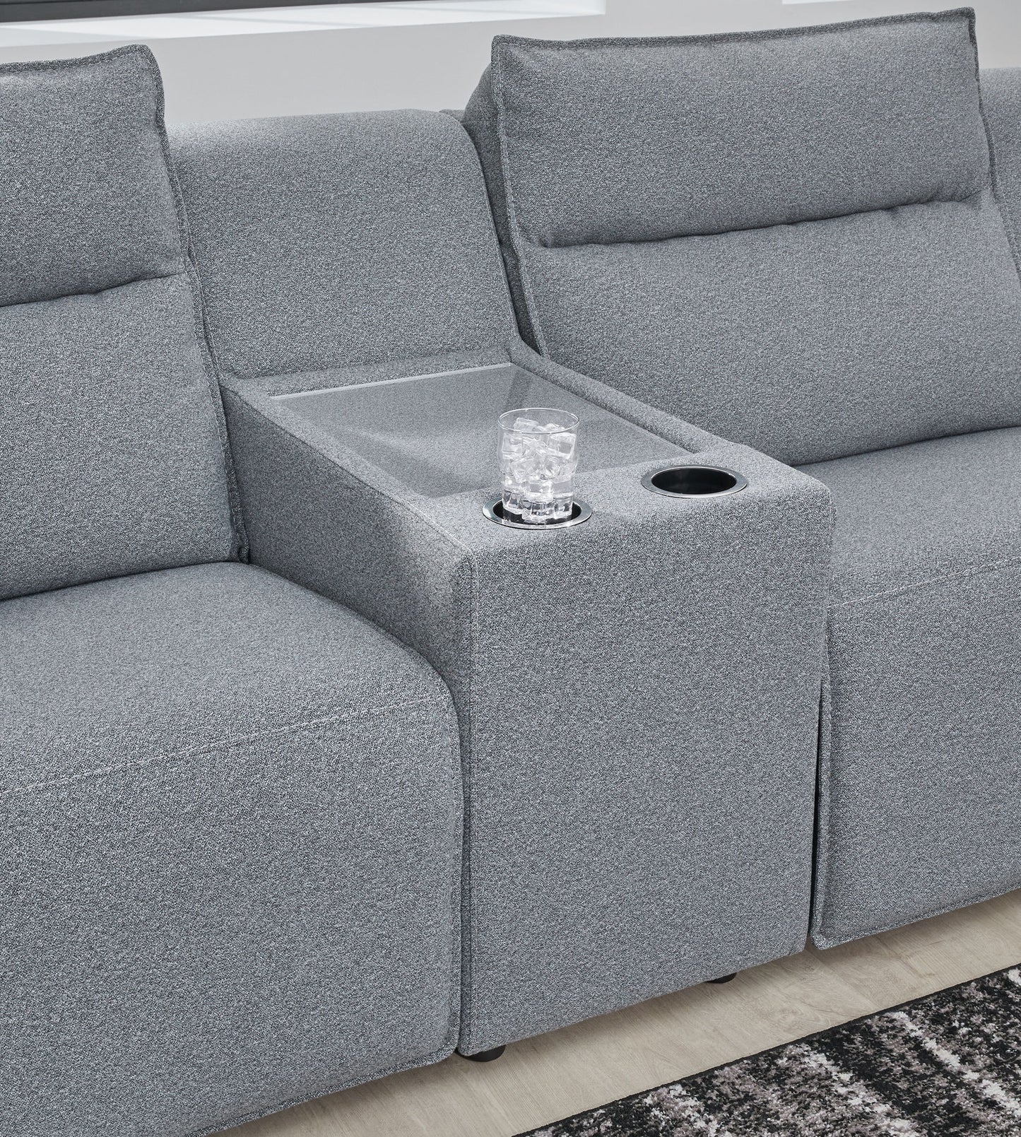 ModMax II - Salt And Pepper - Reclining Sectional