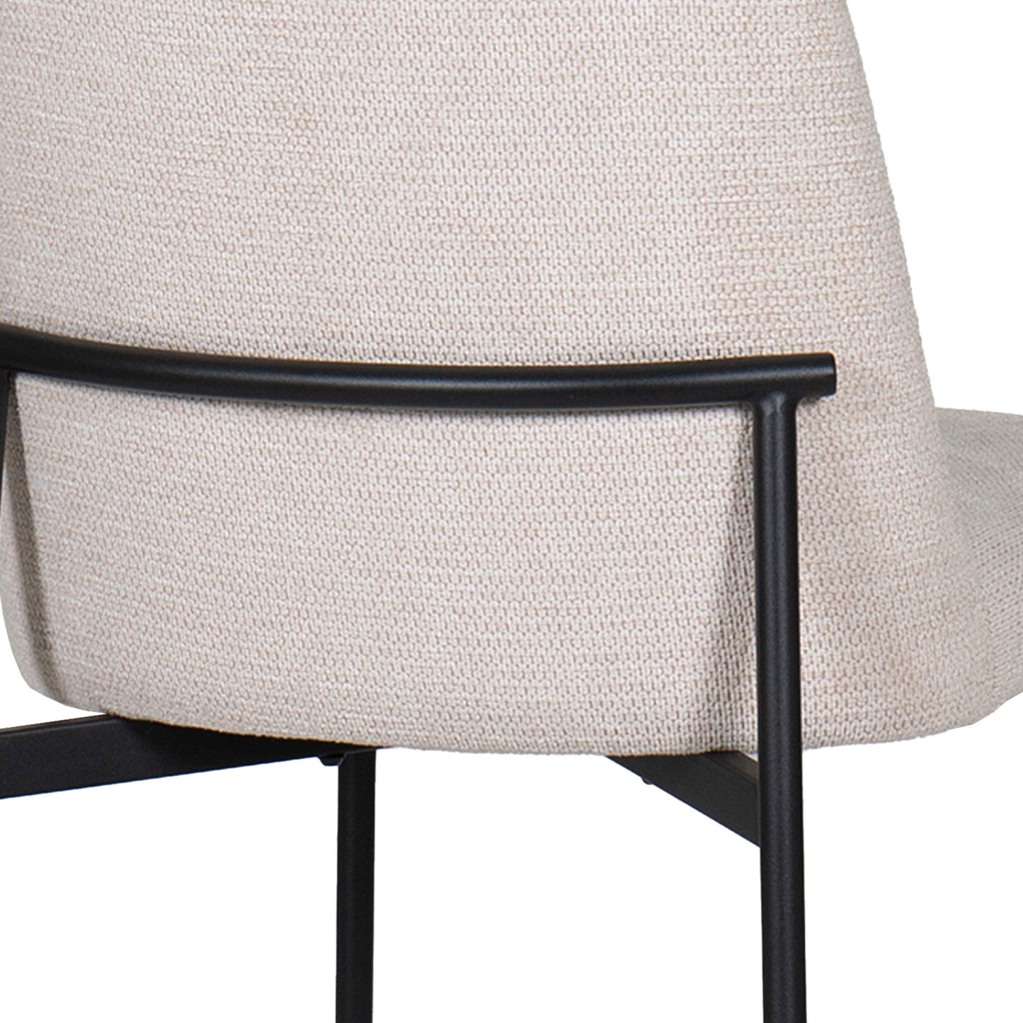 Erik - Bar Chair With Black Metal Frame (Set of 2)