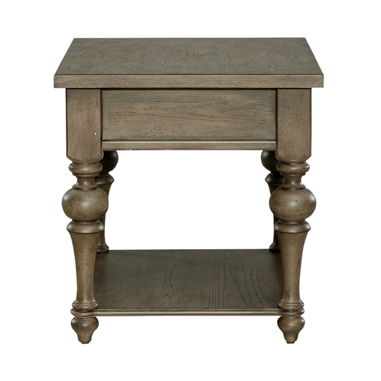 Americana Farmhouse - Drawer End Table - Dusty Taupe