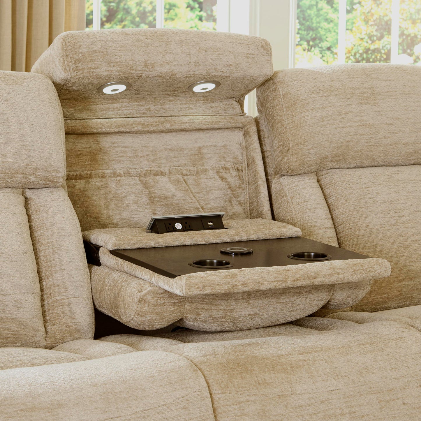 Dalton - Power Drop Down Console Sofa