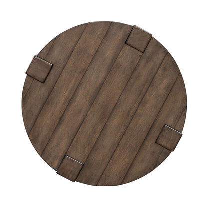 Broadmore - Round Chairside Table - Brown