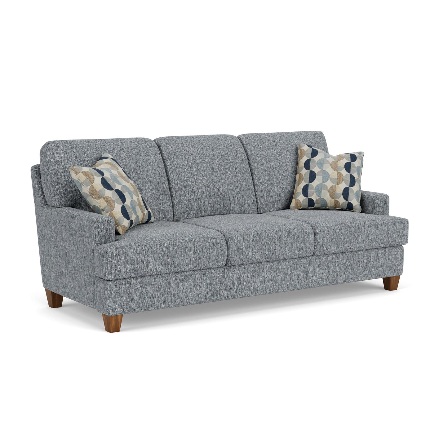 Moxy - Fabric Sofa, T-Shaped Seat Cushion, Straight Track Arms