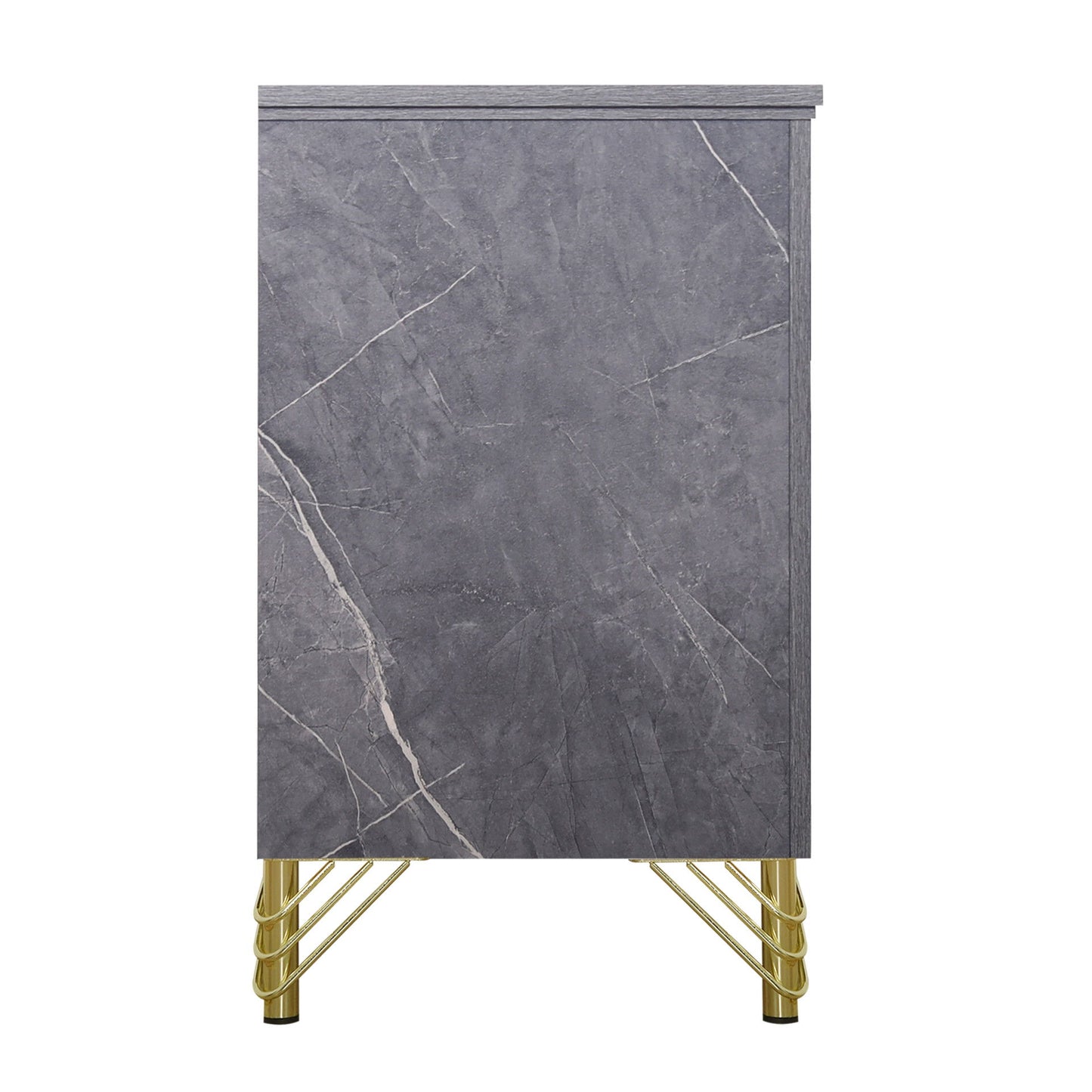 Symmetry - 2 Drawer Nightstand - Charcoal