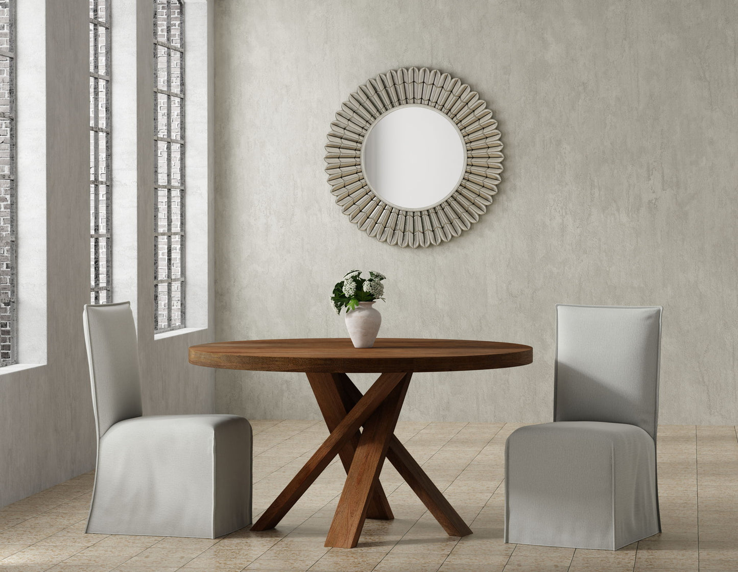 Crossings - Downtown Round Dining Table - Amber