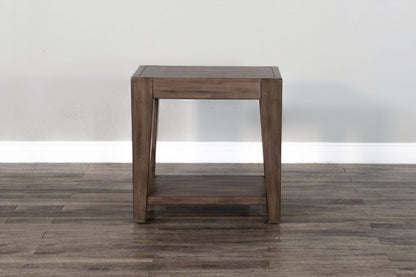 Doe Valley - Mahogany Wood Coffee Table With Casters