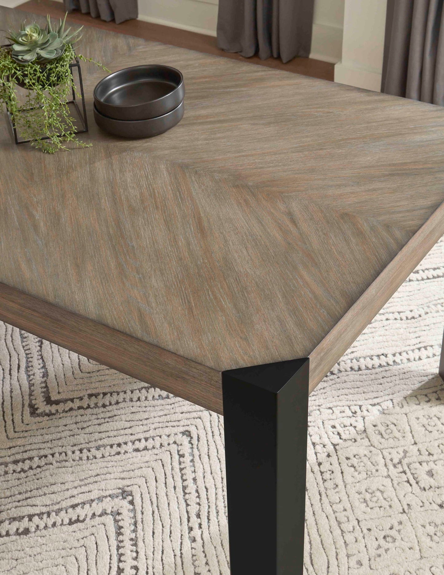 Cedar Fork - Rectangular Dining Table - Smoked Arabica