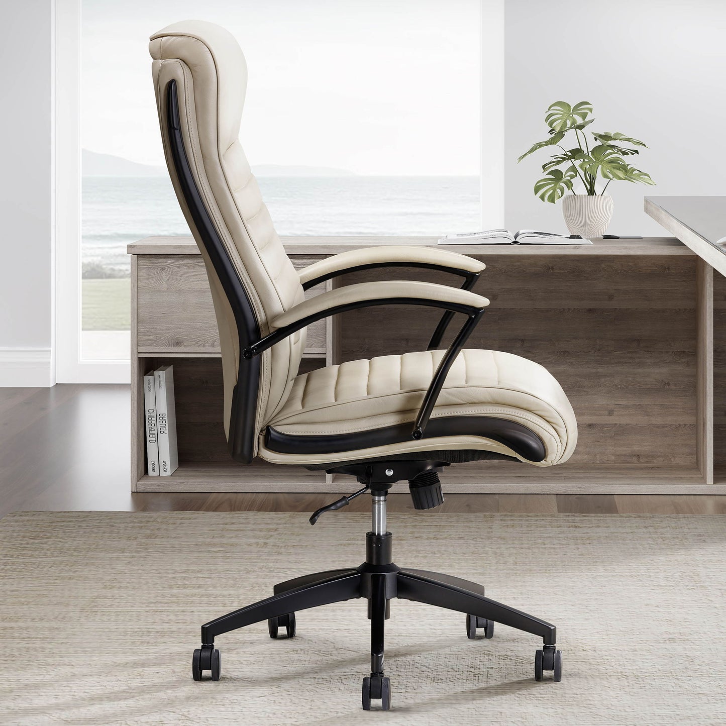 Dc#370 - Leather Desk Chair