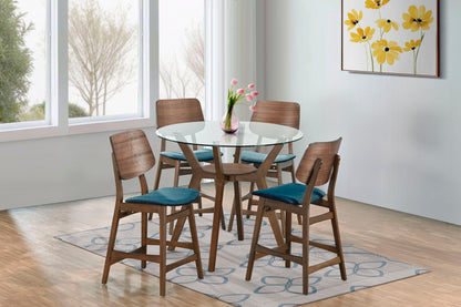 Oscar - Round Glass Counter Table Set